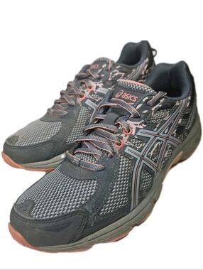 Asics Gel Venture 6 Blue Womens Sz 8 Run Hiking Shoe Gray T7G6N Y2k Boho[5C